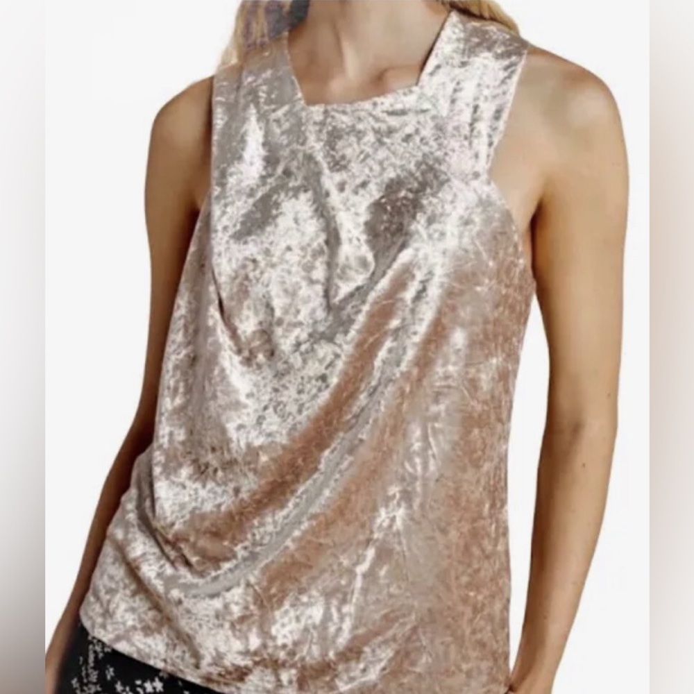 Anthropologie Porridge Jessie Velvet Sleeveless Blouse Top